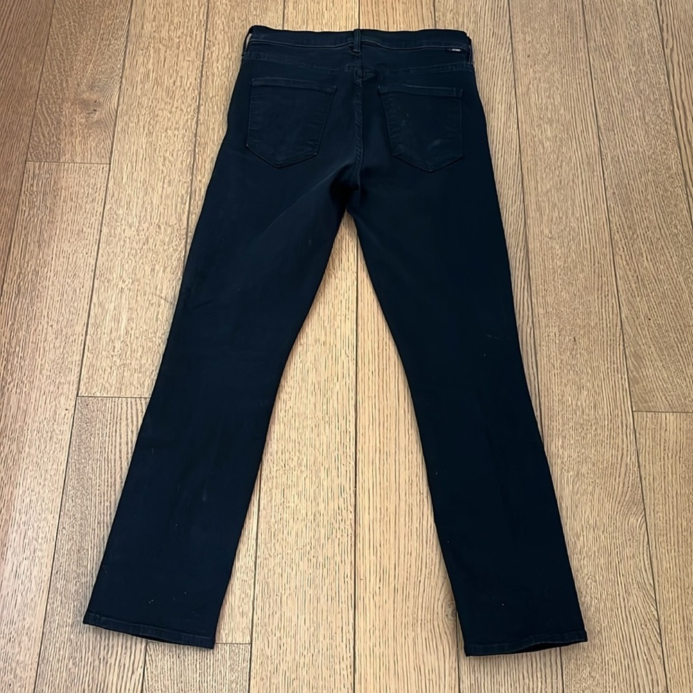 MOTHER The Mid Rise Dazzler Ankle Jeans Not Guilty Black Size 30 - Picture 3 of 9